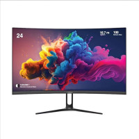 FINGERS (Satin-Curve-2421) 23.81 inch Curved Full HD VA Panel Monitor  (Response Time: 16 ms, 100 Hz Refresh Rate)- Black